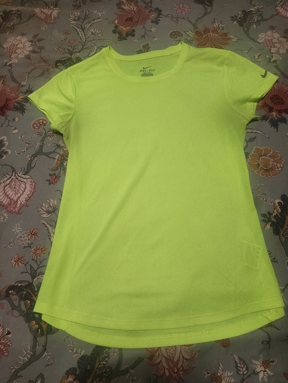 Nike Dri-Fit Tee Neon Yellow Size Extra Small